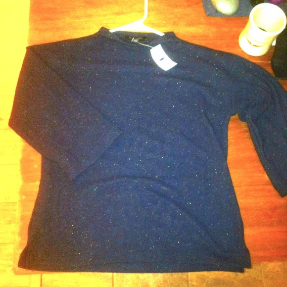 Banana Republic SOFT SPARKLY Navy Sweater NWT - Picture 5 of 7